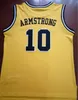 Anpassade män Youth Women #10 B. J. Armstrong Iowa Hawkeyes College Basketball Jersey Size S-4XL eller Custom något namn eller nummer Jersey