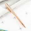 Ny Rainbow Rose Gold Metal Ballpoint Pen Studentlärare Skrivande Presentreklam Signatur Business Pen Stationery Office Supplies