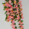 꽃 5 색 매달려 웨딩 인공 장식 벽 벽 꽃병 포도 나무 꽃 매달려 하나의 나팔꽃 덩굴