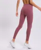 Naked-Feels Plain Athletic Fitness Pantaloni da donna Vita rialzata anca Soft Nylon Gym Yoga Sport Pantaloni corti Nono pantaloni Taglia 2-12