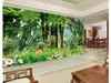 3D papéis de parede personalizado home decor foto papel de parede grande árvore sika cervos pombo sonho floresta paisagem pintura sala de tv parede de fundo