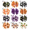 Enfants ruban à nœud papillon Clips de cheveux citrouille fantômes Barrettes imprimées bébés girls enfants Clipt Halloween Hair Accessoires décoration1477001