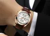 Relogio Masculino 2018 Neue CRRJU Sport Chronograph Herren Uhren Top Brand Luxus Leder Wasserdicht Datum Quarzuhr Mann Clock286U