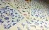 36 estilo azul y blanco porcelana china tinta china flor diseños decoración envolturas consejos ** 3 piezas uñas arte transferencia de agua pegatina calcomanía calcomanías