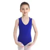 Msemis Girls Ballet Leotard Kläder Dans Slitage Ballerina Kids Ärmlös Lace Racer Back Rhythmic Gymnastics Leotard Bodysuit