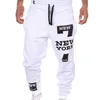 Heflashor Mężczyźni Spodnie dresowe Joggers Pant Mężczyzna Luźna Casual Bawełniana Biodro List Druku Spodnie Dres Streetwear Fitness Spodnie