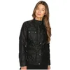 Waterproof Women's Cotton Jackets Single Button Rivet Adjustable Waist Woman Coats Pockets Short Slim Outwear BF001