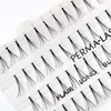 56pcs Human Hair Individu 10p Cluster Eyelash Flair Long Black Claw Extensions Fiches Natural Individues Lashes Beauty Tools