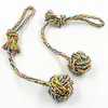 Dog Toys Pet Products Rope Knot Ball For Dog Teeth Cleaning Hand drawn Toy Interactive Pet Dog toys For Small Medium Dogs