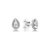 Partihandel - Mode Tear Drop CZ Diamond Stud Örhängen för Pandora 925 Sterling Silver Kvinnor Bröllop Presentförpackning Set Örhängen