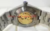 2 kleur Mannen Horloges 41 MM 5500V110A-B481 4500 V/110A-B126 Zilveren Wijzerplaat Mechanische Transparante Automatische Heren Horloge horloges