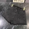 Celebrity 2020 Primavera ed estate nuove nappe con catena di strass pantaloncini di jeans da donna pantaloni caldi da cowboy neri lucidi