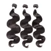 Braziliaanse maagdelijke haarbundels Extensions 10-26 inch Human Hair Weft Body Wave Natural Color Full Head 4pcs Dhl Bulk Groothandel Bellahair