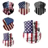 Maski na rowerze Szalik Unisex Bandana Chusteczki Motocyklowe Skrzynki Neck Maska Na zewnątrz Outdoor US Flag Magic Scarves K960-2