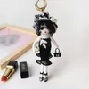 New Doll Lady Cute Women Keychain Car Pendant Girls Handmade Statement Fashion Jewelry Bag Key Chains Hot Ring