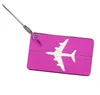 Aircraft Luggage ID Tags Boarding Travel Address ID Card Case Bag Labels Card Dog Tag Collection Keychain Key Rings Toys Gifts