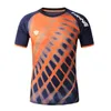 Mode sport t-shirt mannen tops tees snel droge shirts afdrukken fitness heren lopen korte mouw voetbal badminton shirt