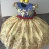 Filles robe élégante Nouvel An princesse pour enfants robe de fête robe de mariée