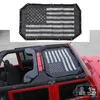 Black Car Dak Mesh UV-bescherming Sunshade Top Cover voor Jeep Wrangler JK 2007-2017 Auto Exterior Accessoires (Vlag van de VS)