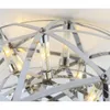 Modern Living Room Pendant Lamp LIghts Stainless Steel Ball Led Chandelier Firework Lights Restaurant Villa Hotel Project Pendant Lights