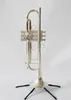 Customs Bb Trumpet Matt Silver Plated Finishes with Mouthpiece Instrumentos Musicais Profissionais Trumpete Free Shipping Good Condition