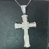 Hip Hop Choucong New Arrival Luxury Jewelry Real 925 Sterling Silver Cross Pendant White Sapphire CZ Diamond Wedding Necklace For Mother