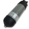 HPA Compressed Air Tank 4500PSI Composiet Koolstofvezel Gas Cilinder CE 9.0L met klep en vulstation Voeg rubberen beschermer toe