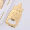 Gold Bottle Opener Baby Douche Rendez-vous pour invitation à nourrir bouteille ouvertures de bière de mariage Faveurs de cuisine Bar Faveurs cadeaux DBC BH3496