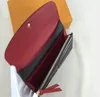 الصندوق الأصلي الفاخر من الجلد الحقيقي متعدد الألوان محفظة طويلة المحفظة حامل بطاقة النساء
