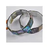 Paua Shells Square Beaded Strands Stretch Bracelets Genuine Seashell Jewelry Abalone Ocean Resort Gift 5 Pieces