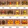 New Halloween Lamp Plastic Pumpkin Bat Ghost Night Light Halloween Lamp for Home Bar Dining Decoration HHA775