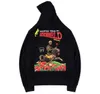 Travis Scott Astroworld Festival Hoodies Homens Roupa letra impressa Casual Men manga comprida cor de café com capuz Designer