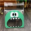 Mignon Big Teech Bouche Monster Sac en plastique De Mariage Anniversaire Cookie Candy Cadeau Cadeau Emballage Sacs Personnes Auto-adhésives Personnes Faveurs