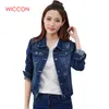 Fashion-Brand Spirng Autumn New Denim Jacket For Women Fashion Casual Vintage Jeans Clothes Jacket Women Patchwork Single Breasted Coat