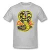 Cobra Kai T-Shirt Cobra Kai T-Shirt Kurzarm-Übergroßes T-Shirt Bedruckte Baumwolle Klassisches Männer-Spaß-T-Shirt J190614