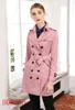 Het försäljning! Kvinnor Fashion Trench Coat/Högkvalitativ England Designer Double Breasted Trench Coat Size S-XXL 5 Färger