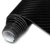 2mx50cm DIY Glans 3D Carbon Fiber Vinyl Wrap Roll Film Sticker 8 Färger för bilfordon - Röd