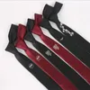 Вышивка галстук узкий стиль цветочный тигр 5см личность худой тонкая галстука отдых красные черные галстуки цветочные животные2582