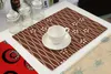 Europa och amerika västerländsk matmattor bomull och linne tyg gitter randar tryckta bord kaffe mugg flaska mattor dricker coaster