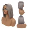 Acehair Ombre 1b grey Bob Wig 13x4 Short Bob Wigs Brazilian Straiight Lace Front Human Hair Wig Remy Hair For Black Woman