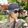 Nueva moda hombres mujeres pesca caza sol sombrero cubo Boonie Casual pescador sombrero BD0036
