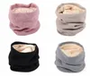 Partihandel-10st / Lot Mode Höst Vinter Infinity Scarf Kvinnor Varm Vinter Sticka Neck Circle Ull Solid Cowl Snood