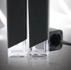 Black Lip Gloss Tube Square Transparent botten läppglasyrrör tomt DIY elegant läpp stick container3770474