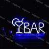 LED Enseigne Au Néon Guirlande Lumineuse 8 Modèle Lettre Forme Bar Tenture Murale 3D Éclairage De Vacances Avec Contrôleur Pour La Fête De Famille Chambre Deco215Y