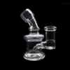 Hookahs bongs mini vidrio de bong pipas de agua de 14 mm de vaso de vaso de vaso de vaso hemograf￭as coloridas plataformas de aceite para fumar
