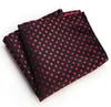 Män Pocket Squares Dot Pattern Blue Handkerchief Fashion Hanky ​​För Män Bröllop Business Suit Tillbehör 25cm * 25cm