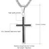 Men's Classic Stainless Steel Mens Chains 18K Real Gold Plated Vintage Latin Christian Cross Pendants Necklaces Necklace Jewelry