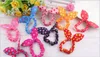 New 100pcs / lot Crianças Mulheres Banda Cabelo bonito Polka Dot Bow orelhas de coelho Headband Ring Girl Scrunchy Crianças de-cavalo acessórios para o cabelo Titular