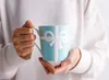 Embossed Bowknot Mug Blue Pink Color Bone China Mug And Cup 350ml White porcelain coffee mugs Wedding Birthday Gift308q