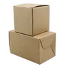 30 stks Wit Bruin Kraftpapier Geschenken Pakket Box Opvouwbare Party Handgemaakte Zeep Partonnen Doos Sieraden DIY Crafts Storage Verpakking Organizer Box